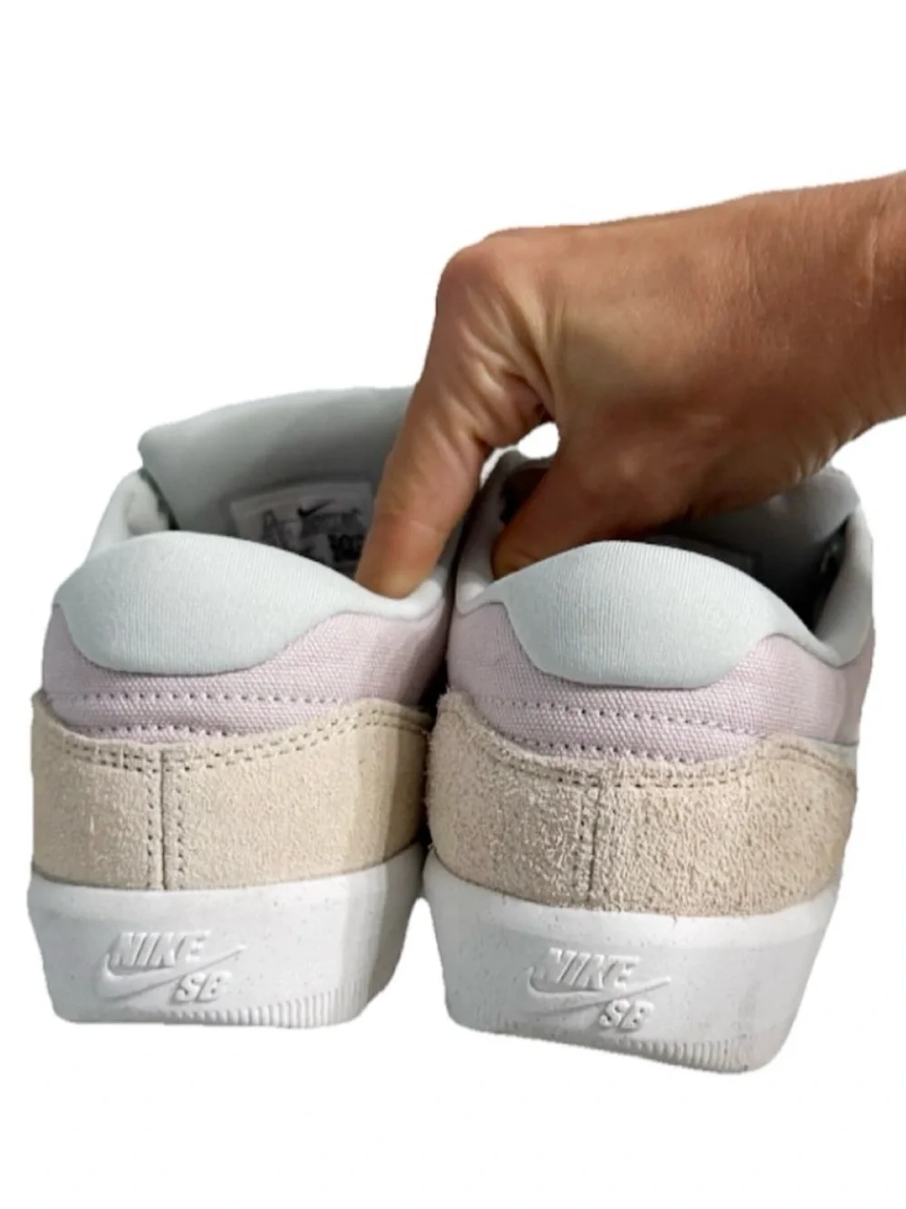 Nike SB Force 58 GS Youth Girls 7.5Y Platinum Violet Sanddrift Sneakers EU 40.5